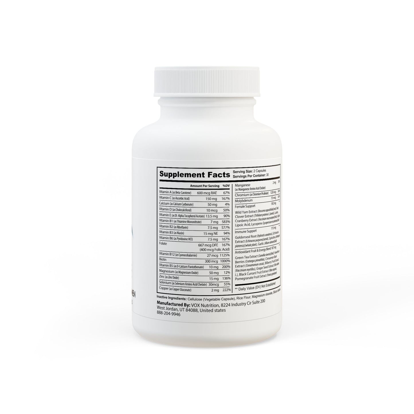 Multivitamin | Women's Multivitamin | (60 Capsules)